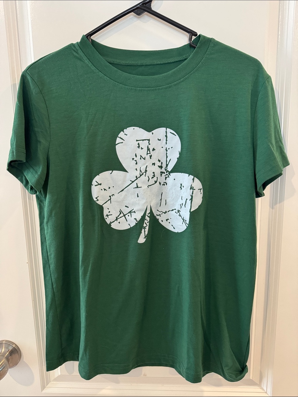 Green Short Sleeve Tee with Shamrock